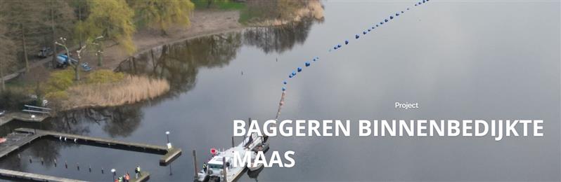 Waterschap Hollandse Delta gaat de Binnenbedijkte Maas baggeren